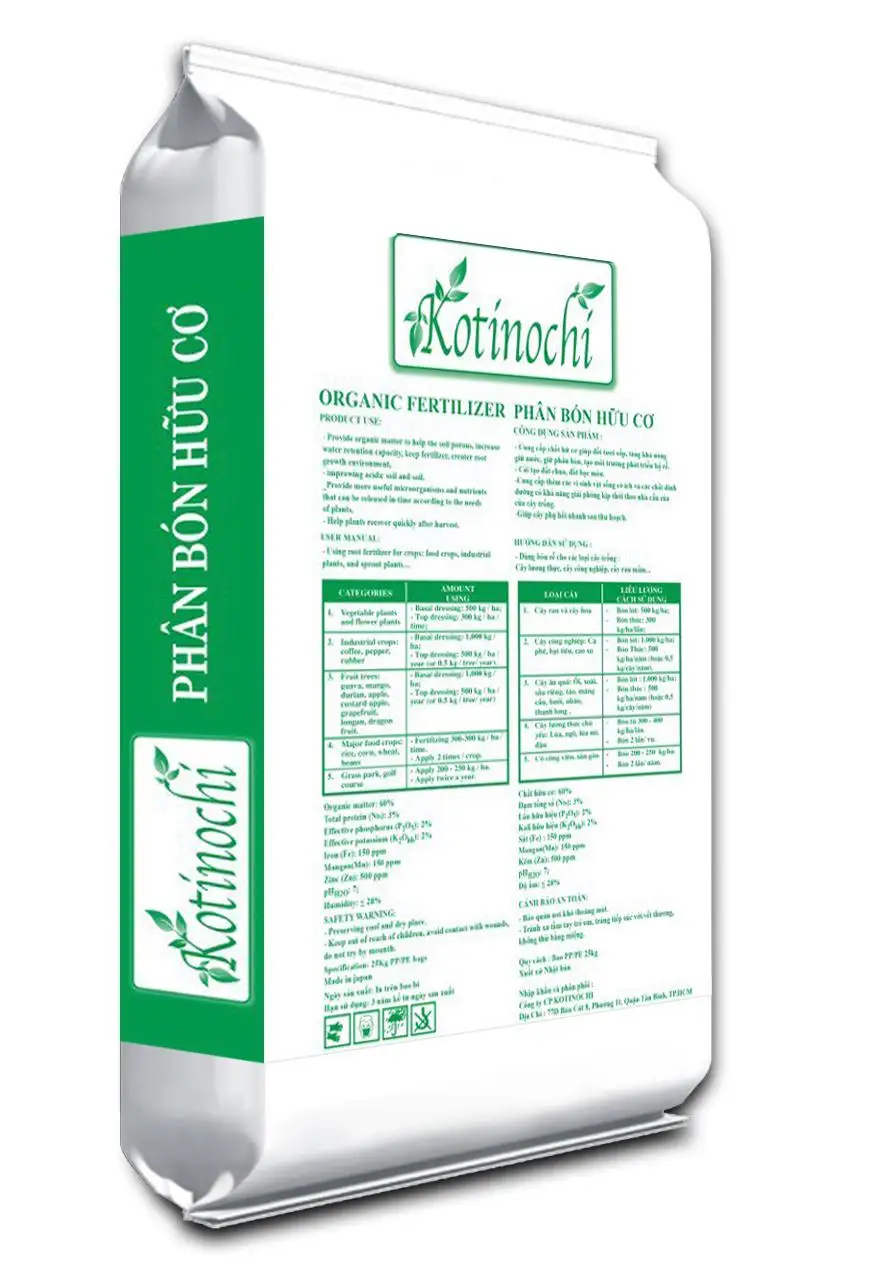 Best Vietnam Product Organic NPK Fertilizer 3-2-2 Organic Fertilizer 100% Natural Plant Tree