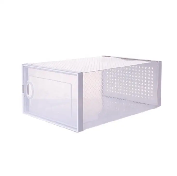 Высококачественная Бытовая пластиковая складная коробка для обуви с акриловым материалом на Alibaba