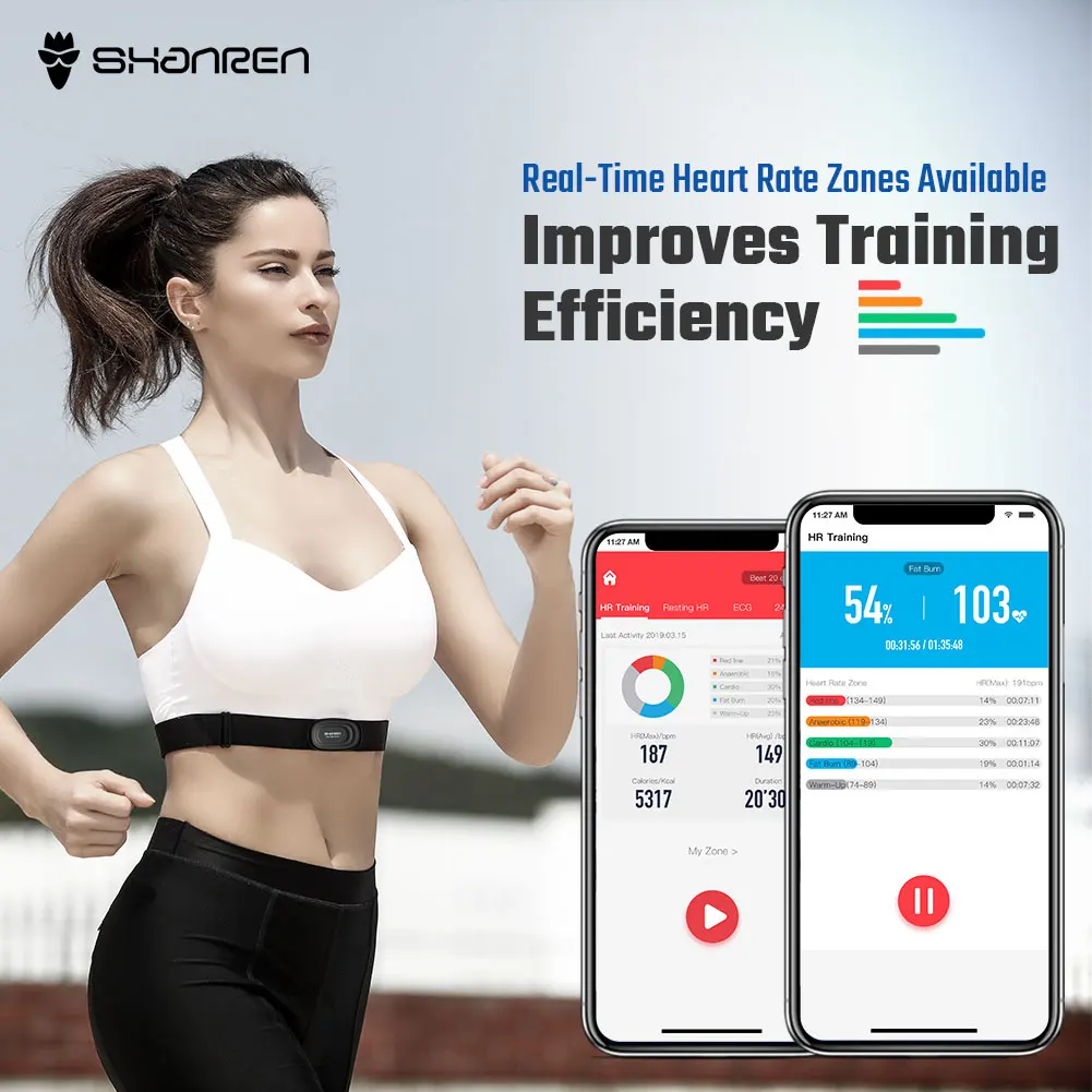 
OEM Fitness Tracker Chest Strap Bluetooth and ANT Sensor Heart Rate Monitor 