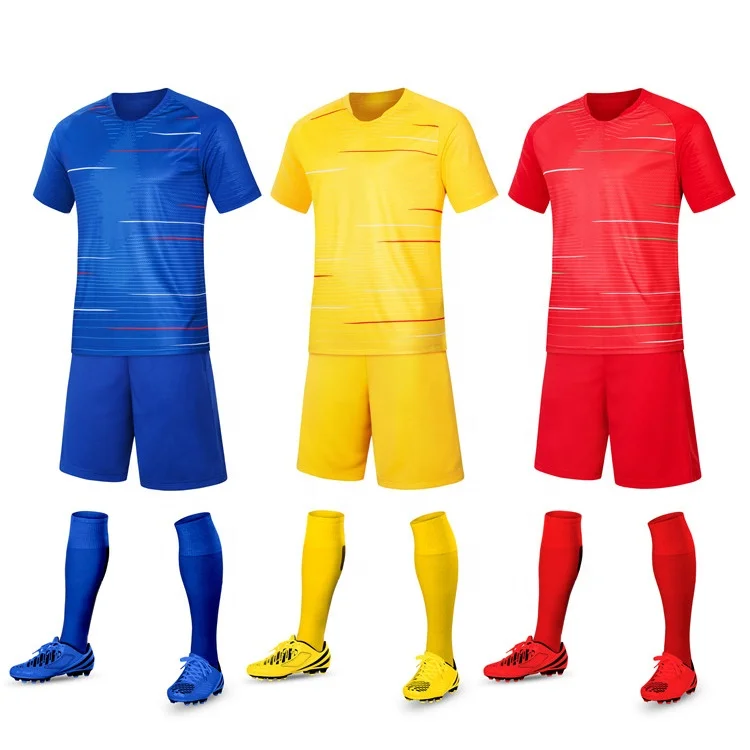 Wholesale Men Football Uniform Set New Model Football Shirt Maker Soccer Jersey Custom Kids Soccer Jerseys Cheap (1700006031398)
