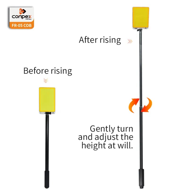 360light 12V telescopic pole led lights remote control waterproof adjustable led camping lights luzes de acampamento conduzidas