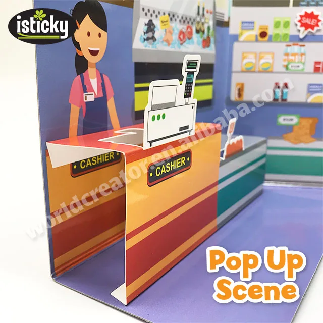 
TPE Sticker Custom Promotional Toy Book for Kids 