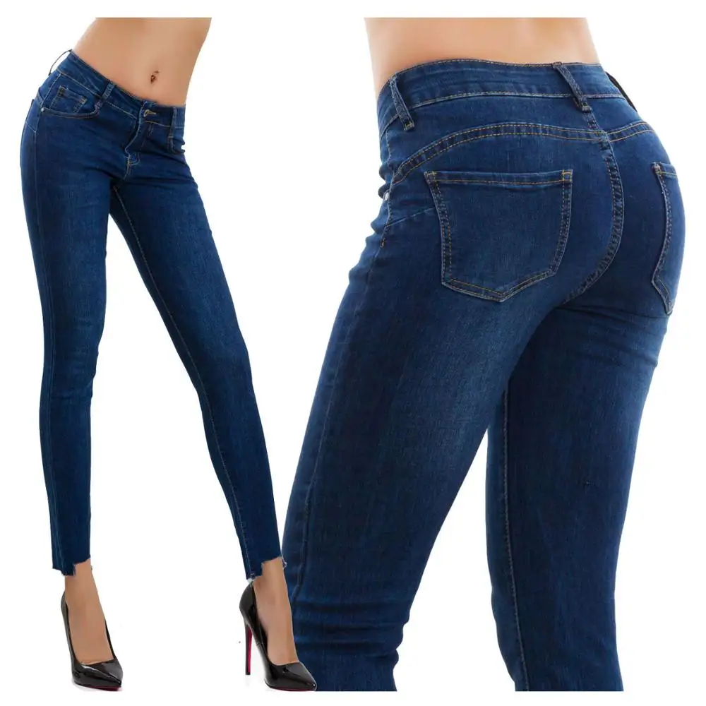 
Новинка 2019, модные джинсы с вышивкой, пикантные узкие женские джинсовые брюки 