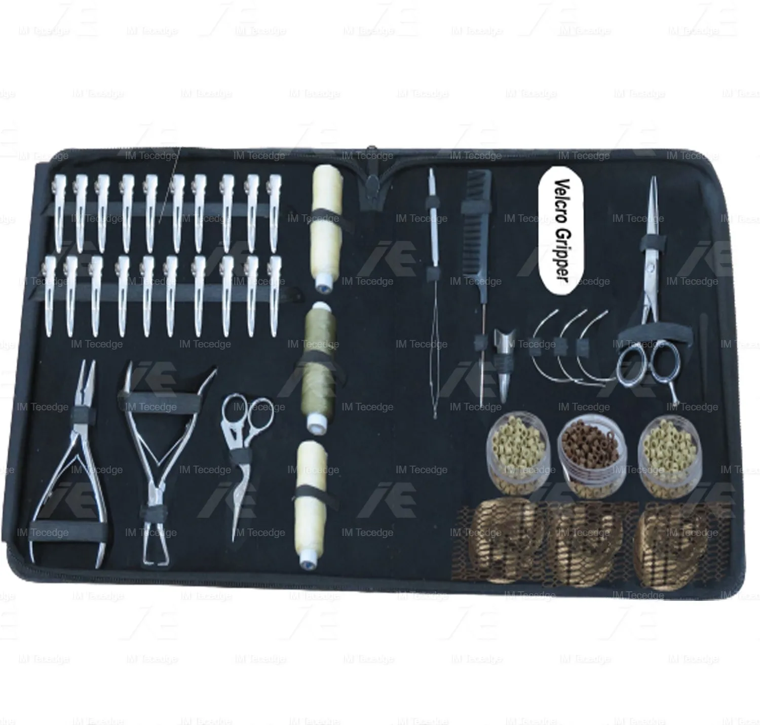 Online Customize Tools Store Sliver Finish Hair Extension Salon Tools Student Trainer Big kit  Gripper Micro Beads