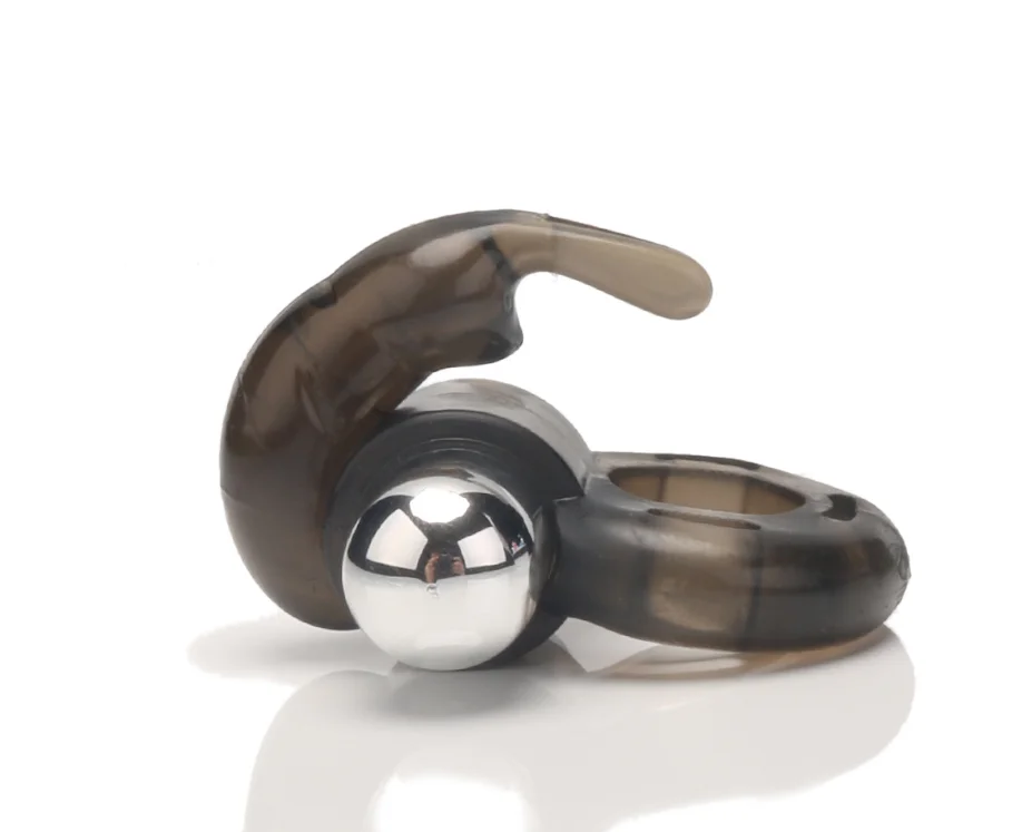 Rabbit Vibrator Cock Ring Vibrating Bullet Delay Stimulator Mens Couples Sex Toy