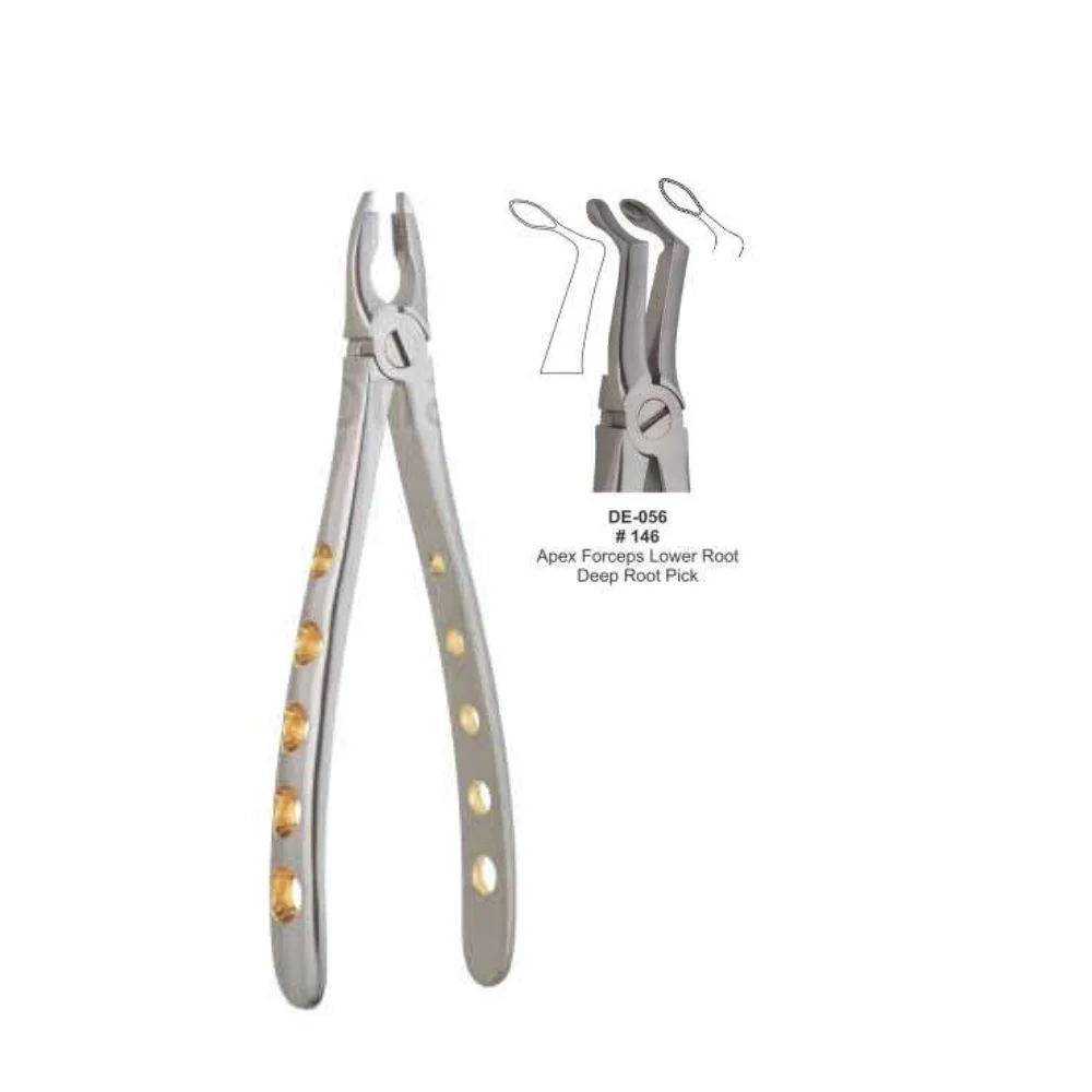 
Высококачественное стоматологическое оборудование, щипцы Apex, глубокий корневой пинцет, английский узор 