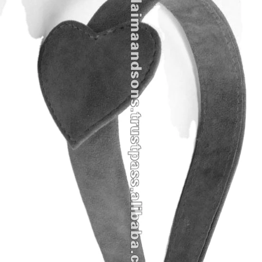 Современный стильный Великолепный модный аксессуар для волос в форме сердца кроше красивая кожаная повязка