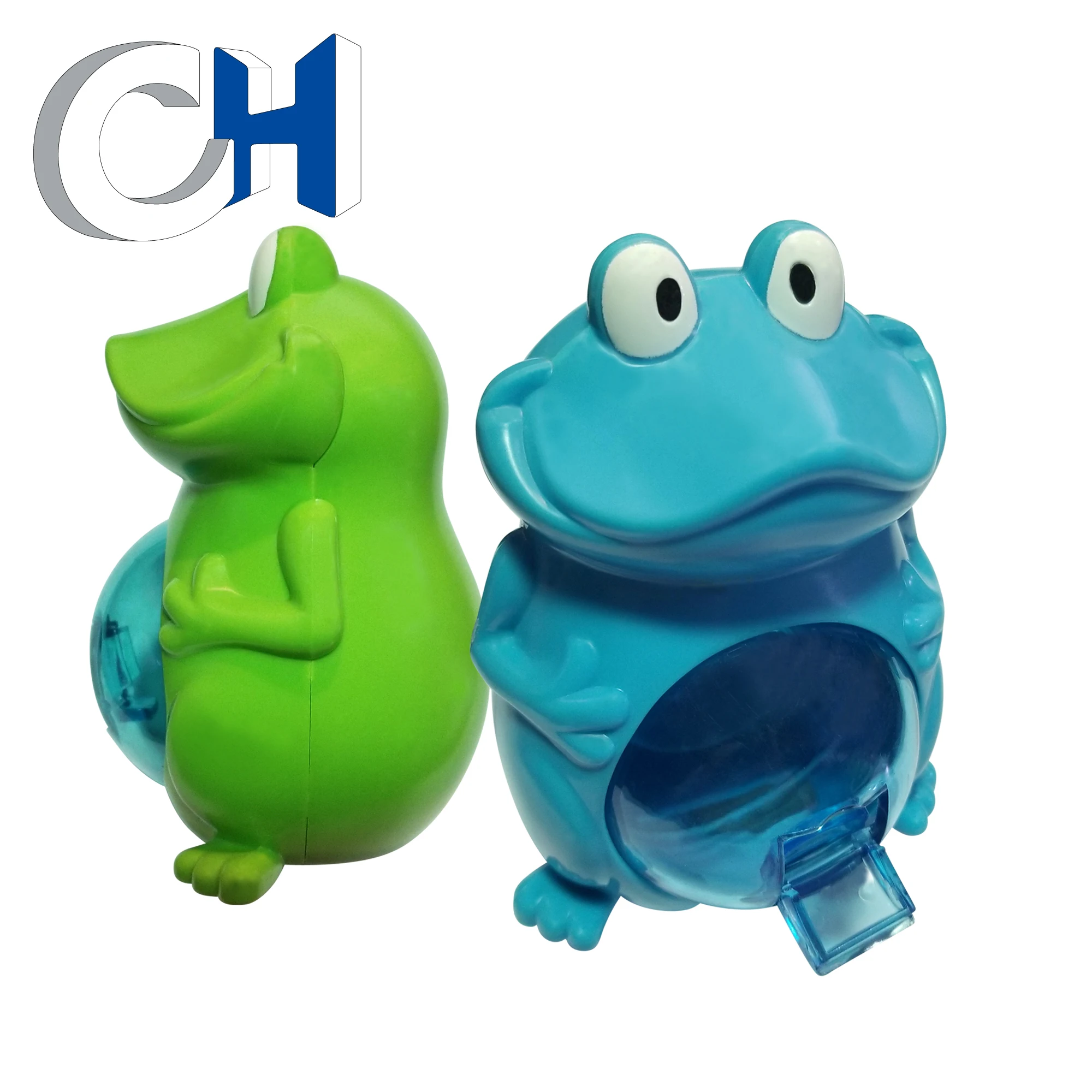High Quality Funny Colored Plastic animal frog candy toy