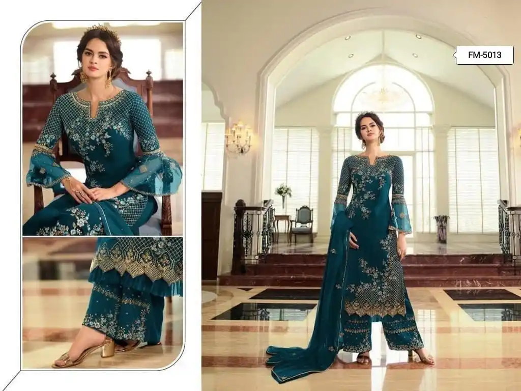 heavy embroidery party wear gown for ladies festival wear salwar kameez pakistani style fancy wear