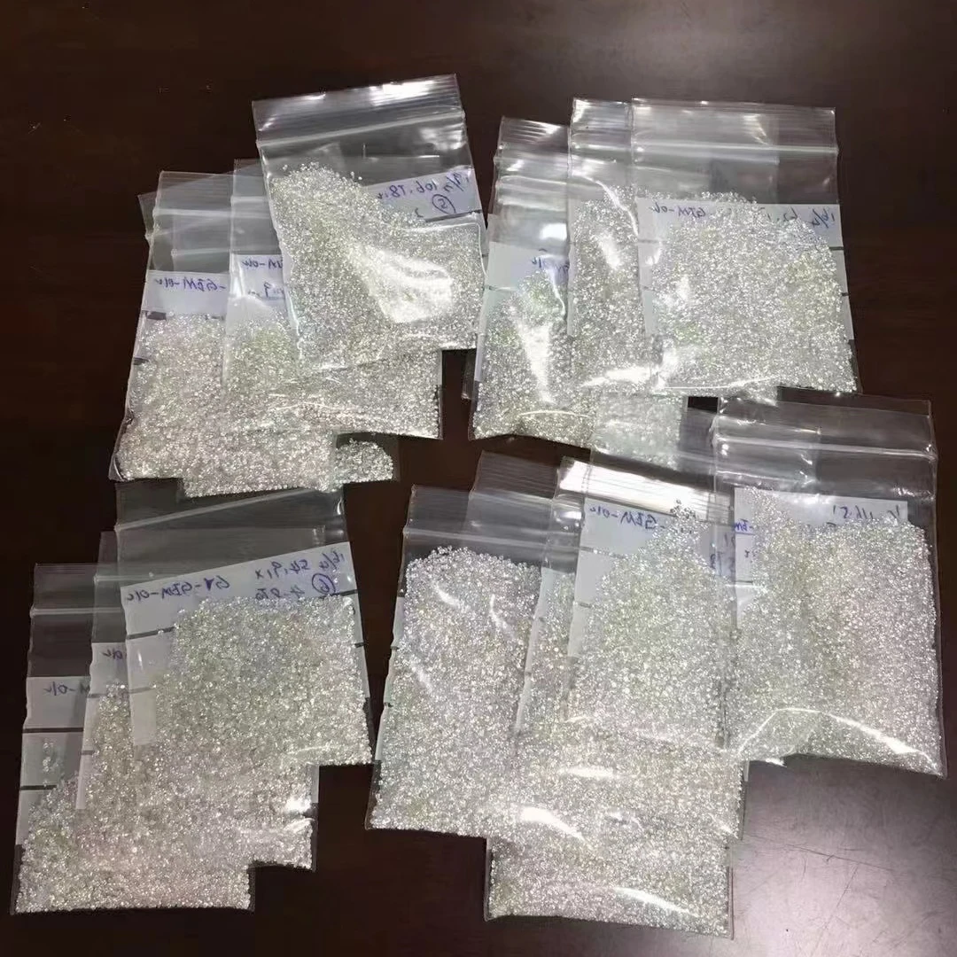 D E F Color Vs Si Clarity Polished White Round Cut Hpht Lab Melee Loose Size 1.4mm To 2.6mm Diamonds