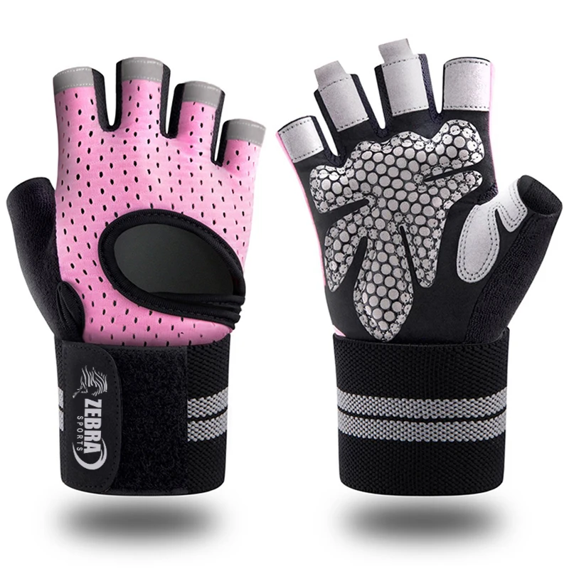 Customized Logo Weightlifting Gloves For Men Women With Wrist Wrap Workout Gloves Gym Glove Wrist Support