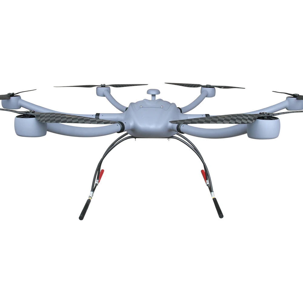 T-DRONES cost-effective hexacopter drone with 1 hour flight time for drone cargo delivery
