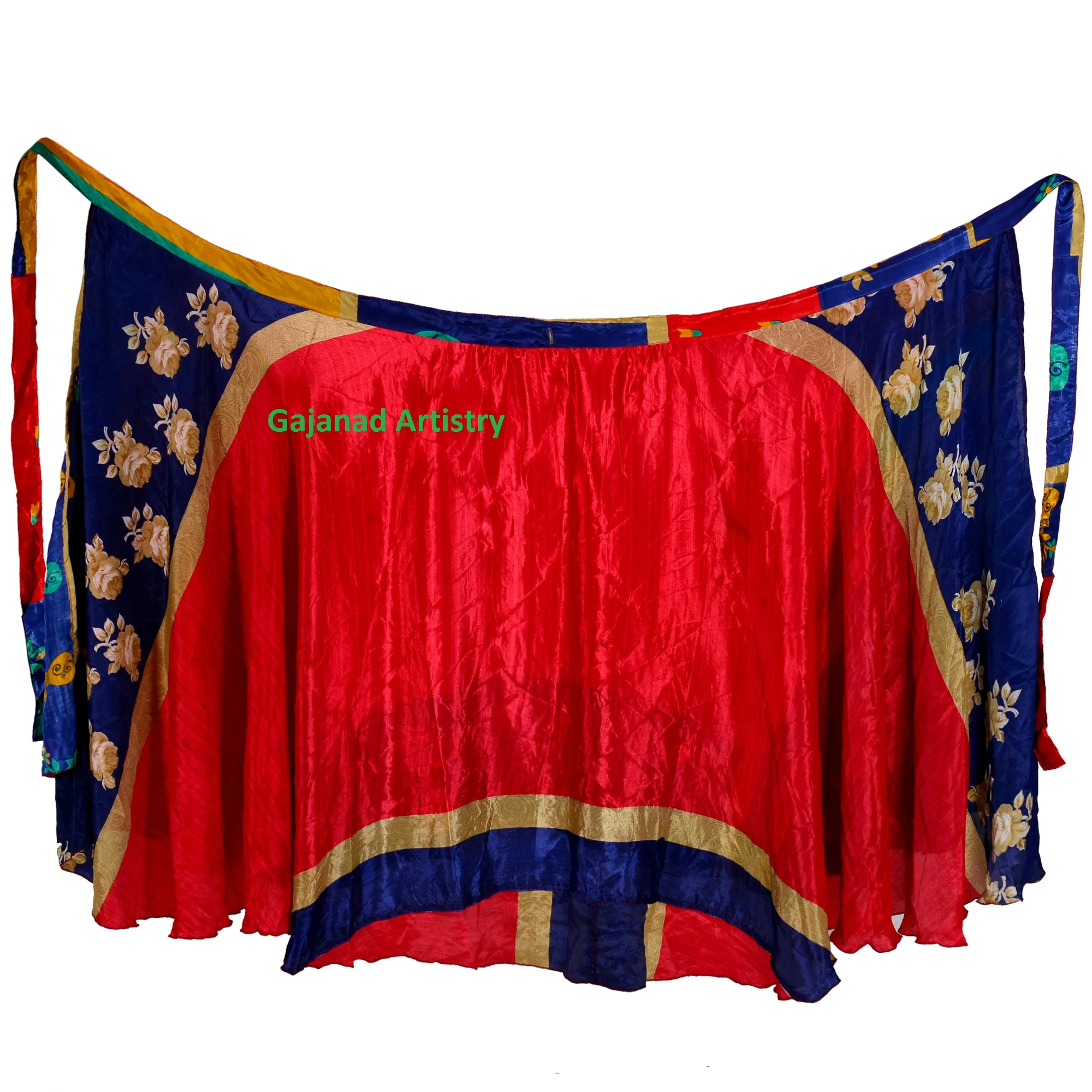 Индийские винтажные шелковые юбки с запахом