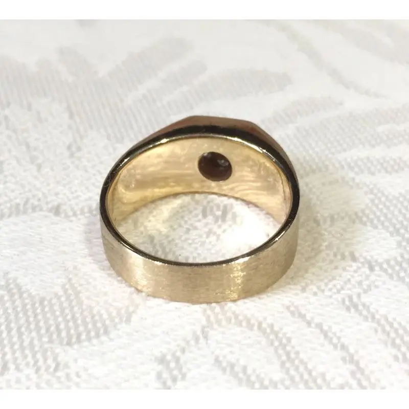 Модно настроить размер затрудняетесь в выборе правильного размера? Желтого золота обручальные кольца для мужчин с натуральным 14k золотой круглый бриллиант обручальное кольцо