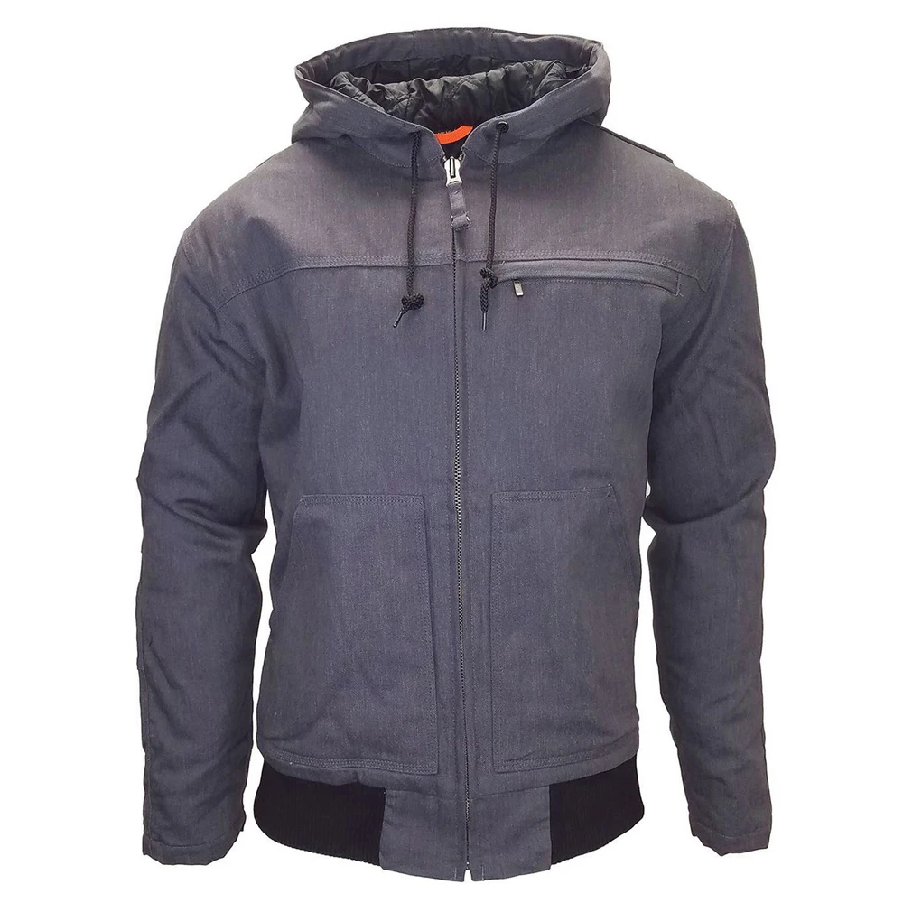 CE Approved High Quality Pure Cotton Moto Bike Hoodies with brass zipper and bottom Rib for Men, Prime Protection