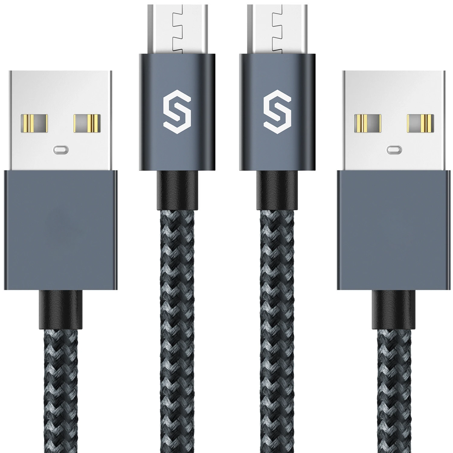 Micro USB Дата-кабель Быстрая зарядка 1 м черный