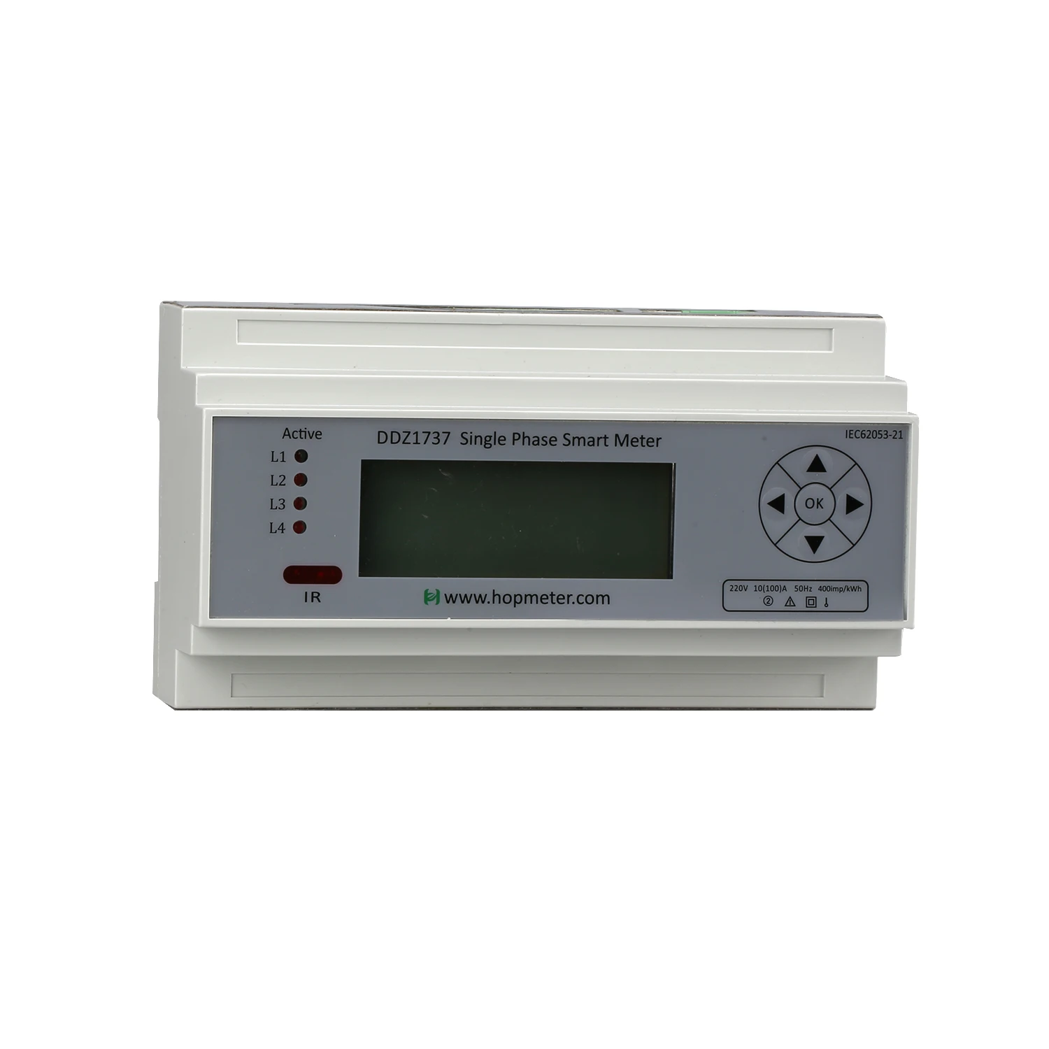 Hop wholesale single phase dc kw power supply Modbus gprs 3g/4g smart electricity meter wifi with RS485 port digital only