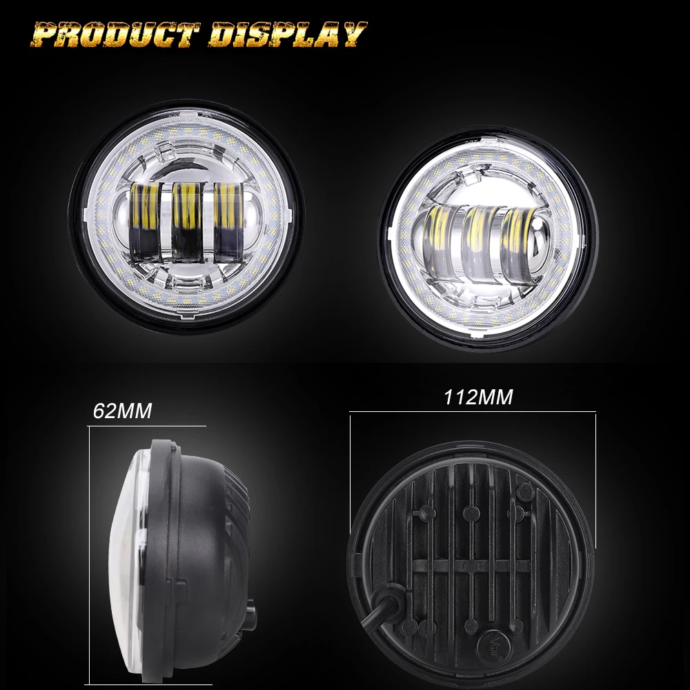 50W 4 Inch Yellow White Color Off Road Car Laser Fog Light Motorcycle,12V 24V Spot Beam Led Fog/Driving Lights