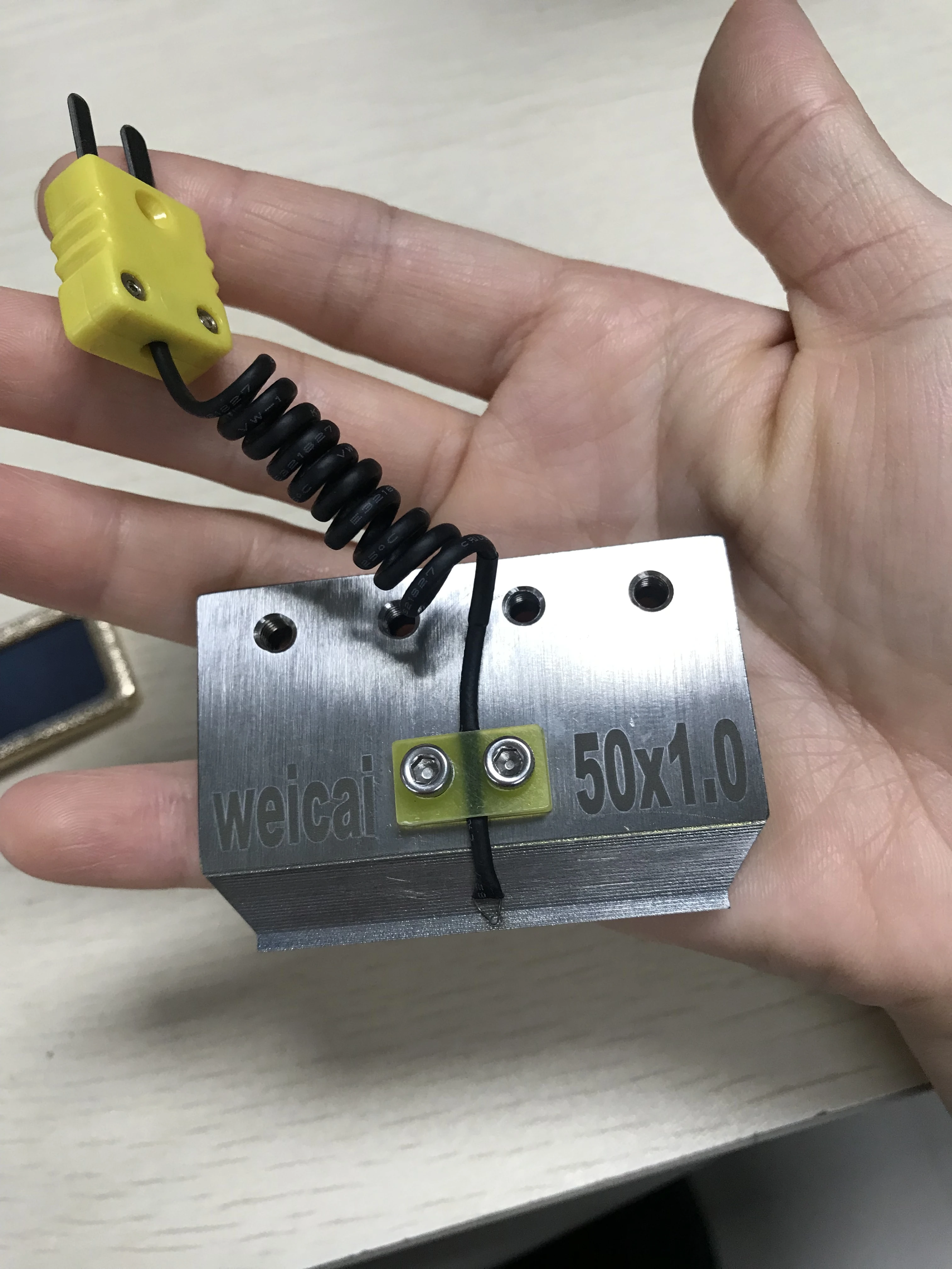 WEICAI 68*1.4mm ACF Tab Cof Bonding Head cutter head Pulse Heating Blade for screen repair Pulse Heating Acf Bonding Press head