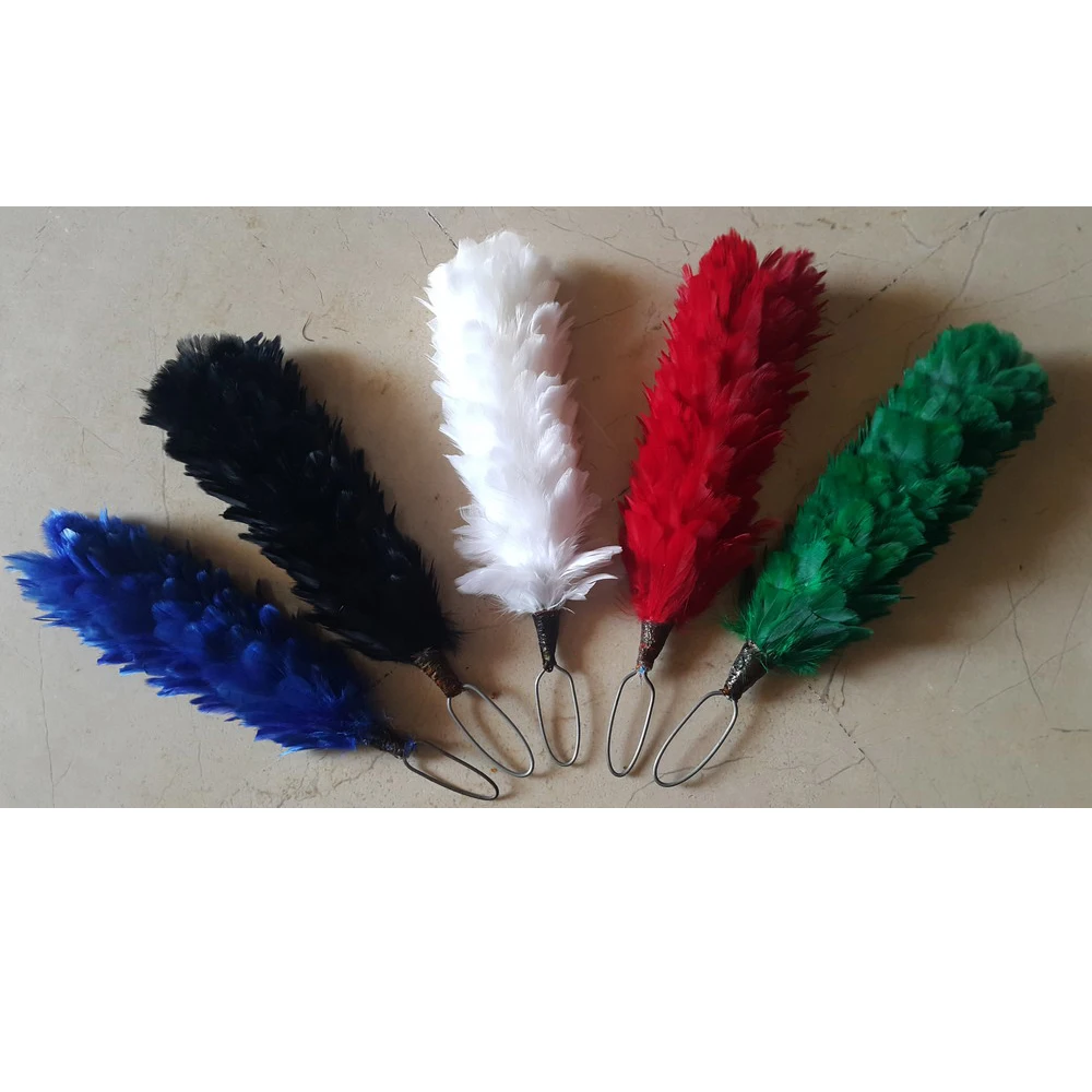 High Quality Red Handmade Duck Feather Plumes Dyed and Washed Pattern for Beret Hats and Costumes Whole Sale Price Dealer