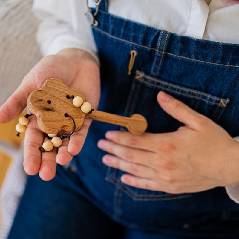 OEM - ODM Wooden rattle teething toy For Toddler Toys 6 Months 1 2 Years Old Boys Girls, Safe Toys for Kids, - Made in Vietnam