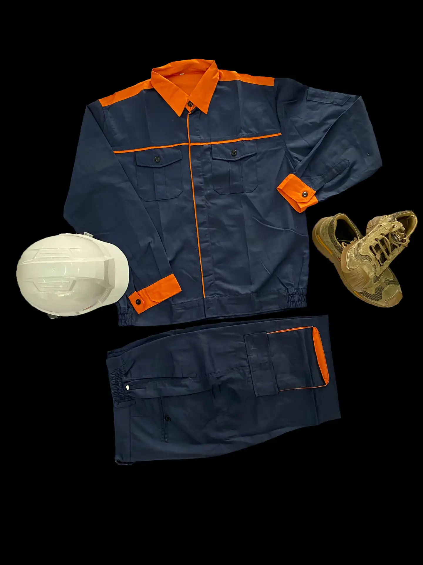 Long Sleeve Polyester Cotton In-Stock Items Unisex Workwear Uniform For Adults With multi Color From Vietnam