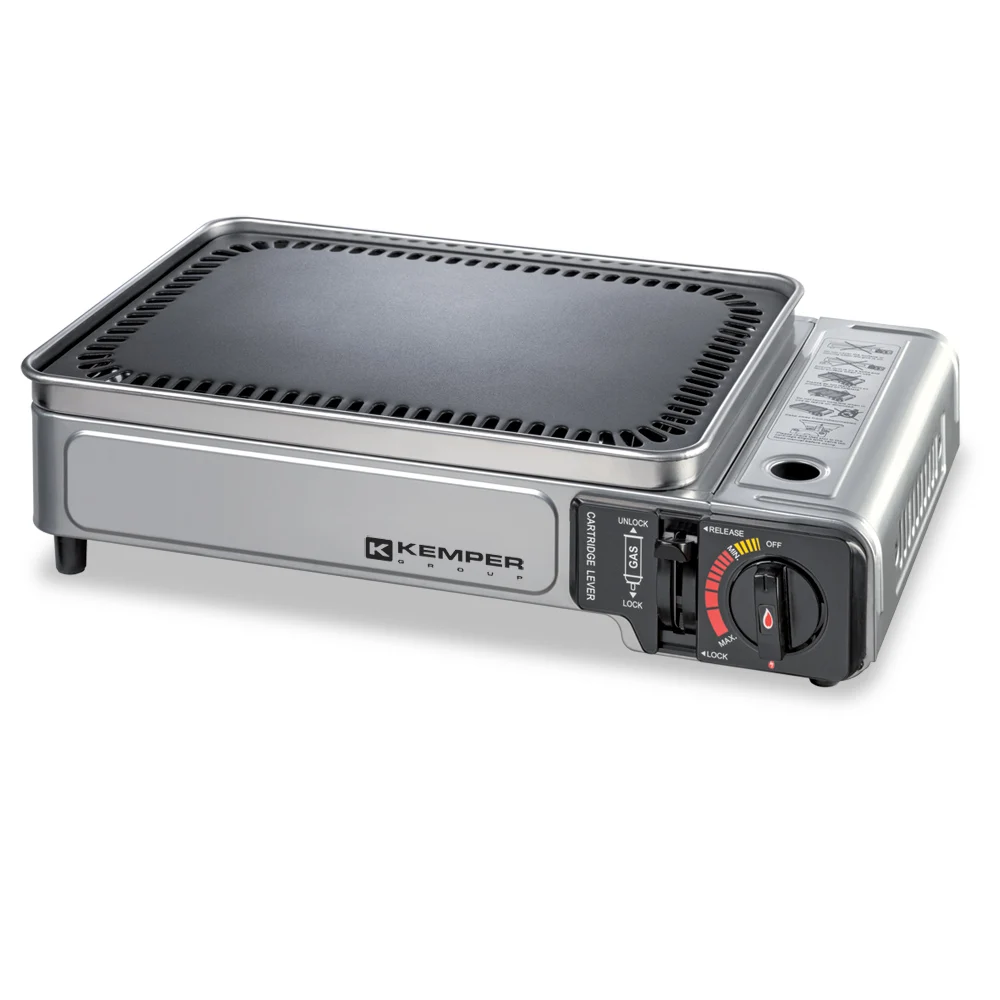 
PORTABLE BARBECUE SMART PLANCHA WITH GAS LPG CARTRIDGE 