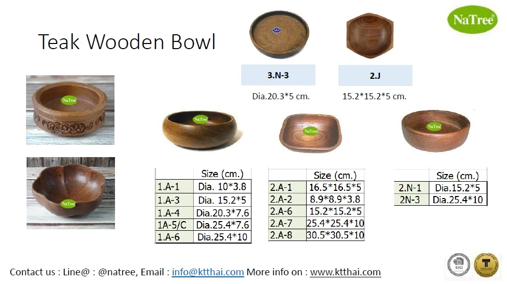 Salad Bowl Rubber Wooden