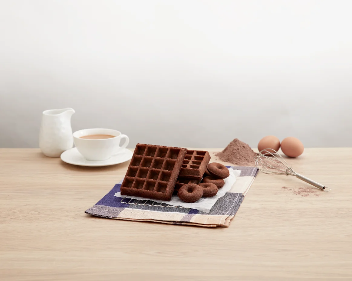 
High Quality Food Grade Wholesale Gluten Free Chocolate Flavor Waffle and Donut Powder Mix 