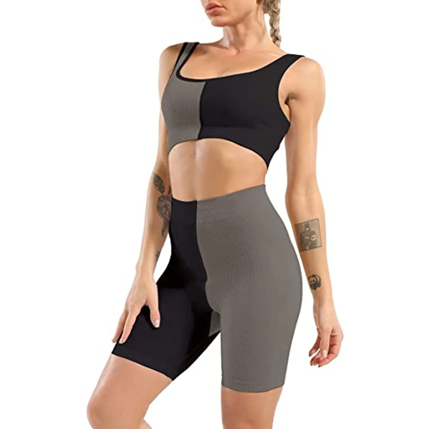 Hot Selling Fashion Women Sports Suit Quick Dry Fitness Gym Wear Yoga Sets