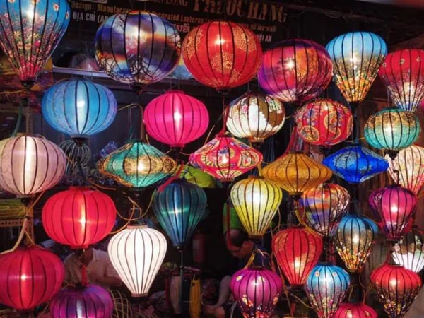 Новогодний праздник цветной Шелковый фонарь-традиционный фонарь Hoi An-подвесная декоративная лампа