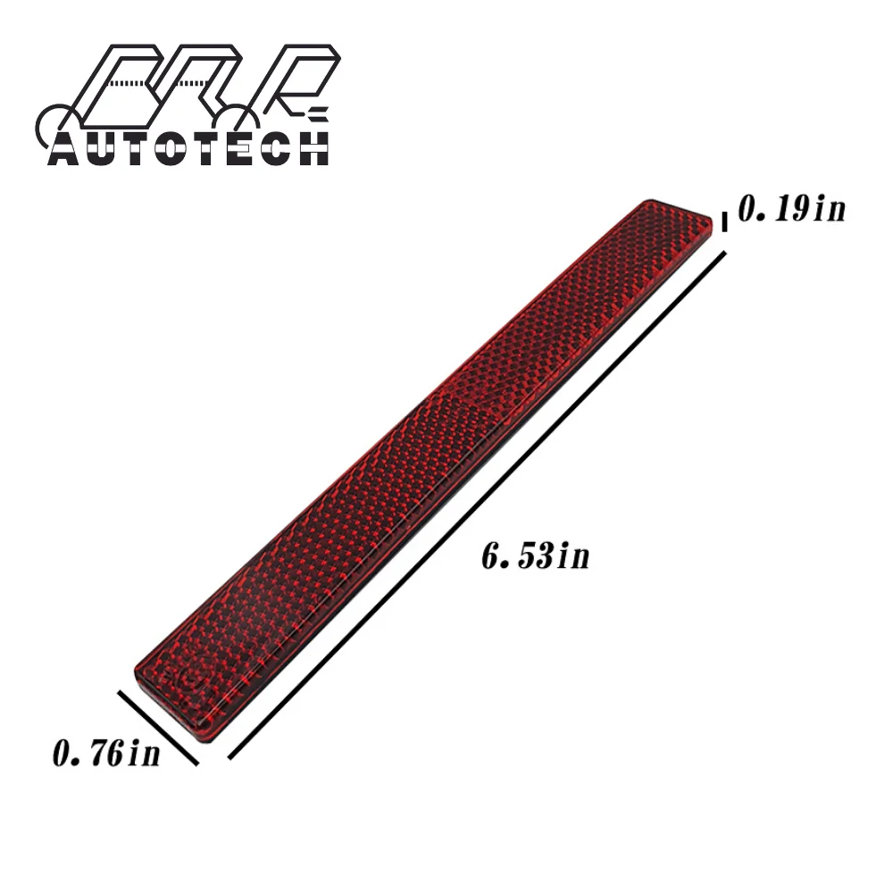 Red Sticker High visibility motorcycle seat rear motorbike front red reflector with adhesive tape