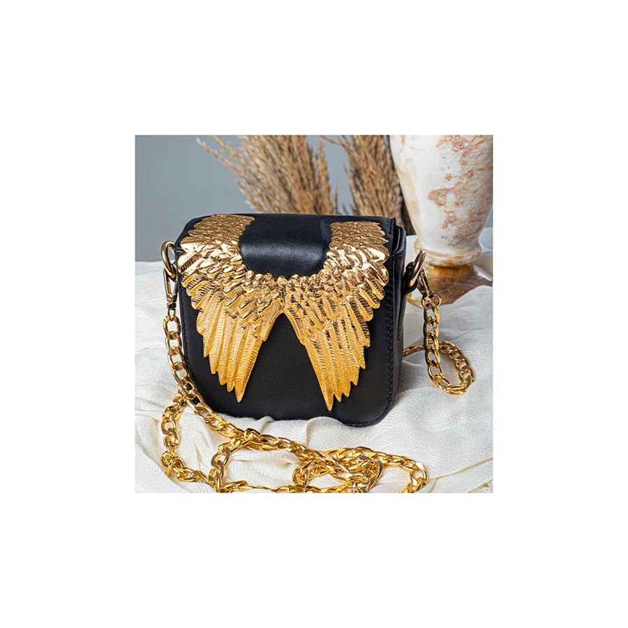 2022 Real Leather Falcon Shoulder Bags Handmade and Handcrafted Copper Falcon Design Bag