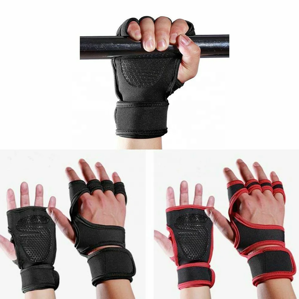 Factory Price Gym Workout Gloves Fitness Training Weight Lifting Gloves With Wrist Wraps