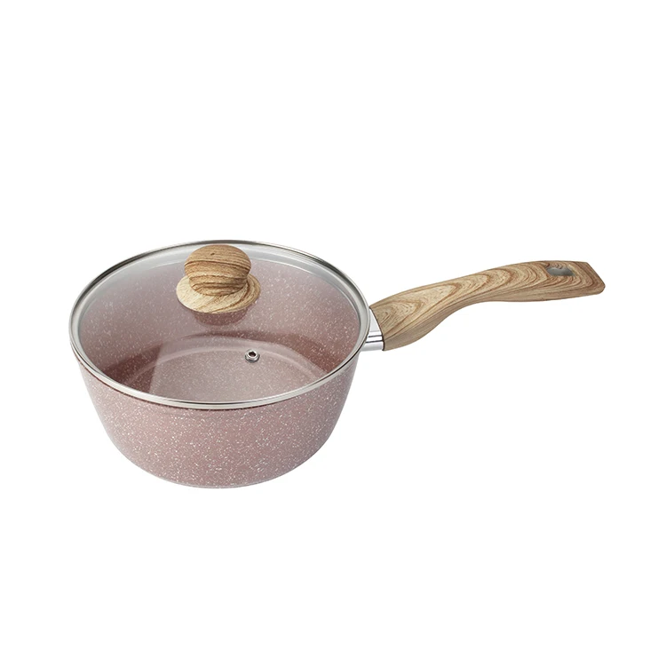 Maisons Hot Sale 4pcs Skillet Set Non Stick Coating Sauce Pan with Lid PFOA Free Frying Pan Soup Stock Pots