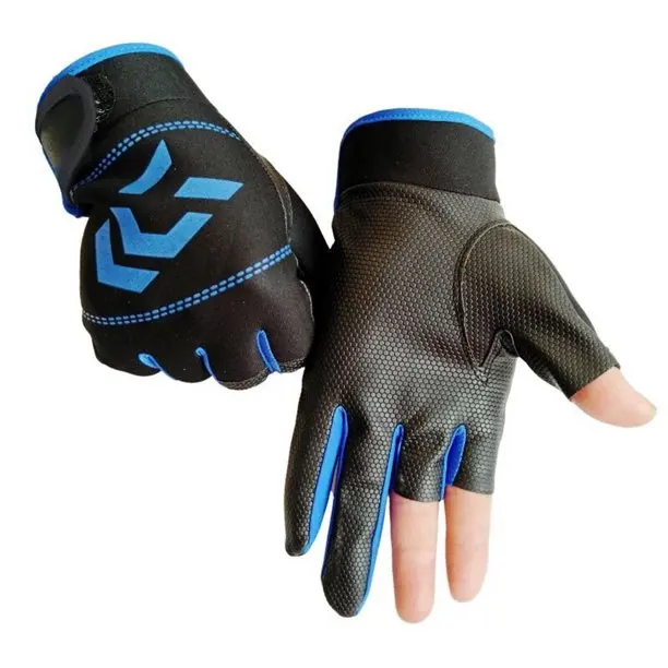 Перчатки на полпальца для мужчин и женщин, универсальные мягкие удобные нескользящие перчатки для рыбалки, защита от солнца