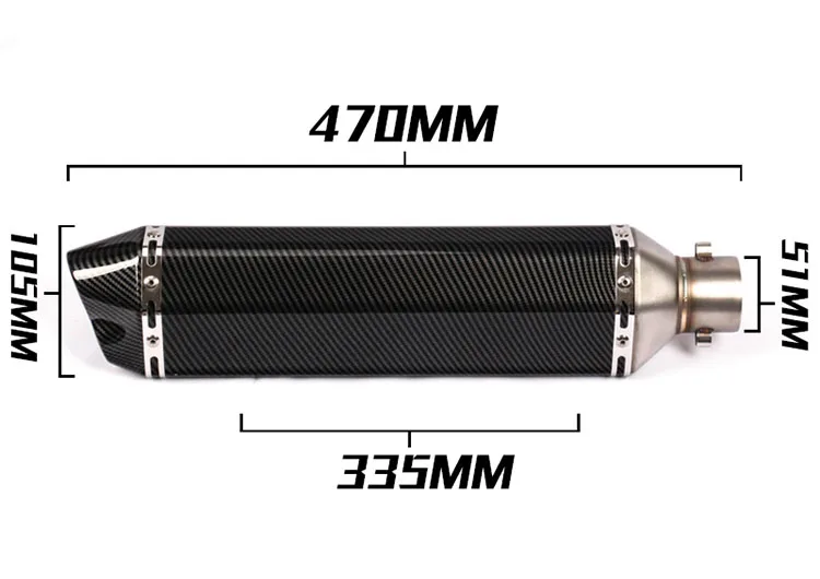 dirt bike 450cc silencer for bullet motorcycle exhaust pipe