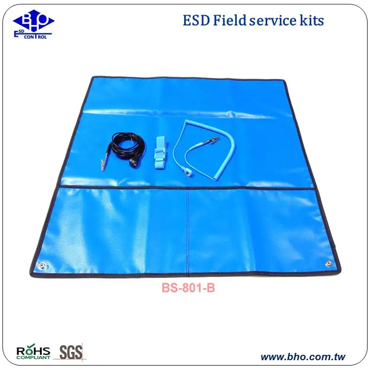BS-802 ESD safe blue antistatic field service mat