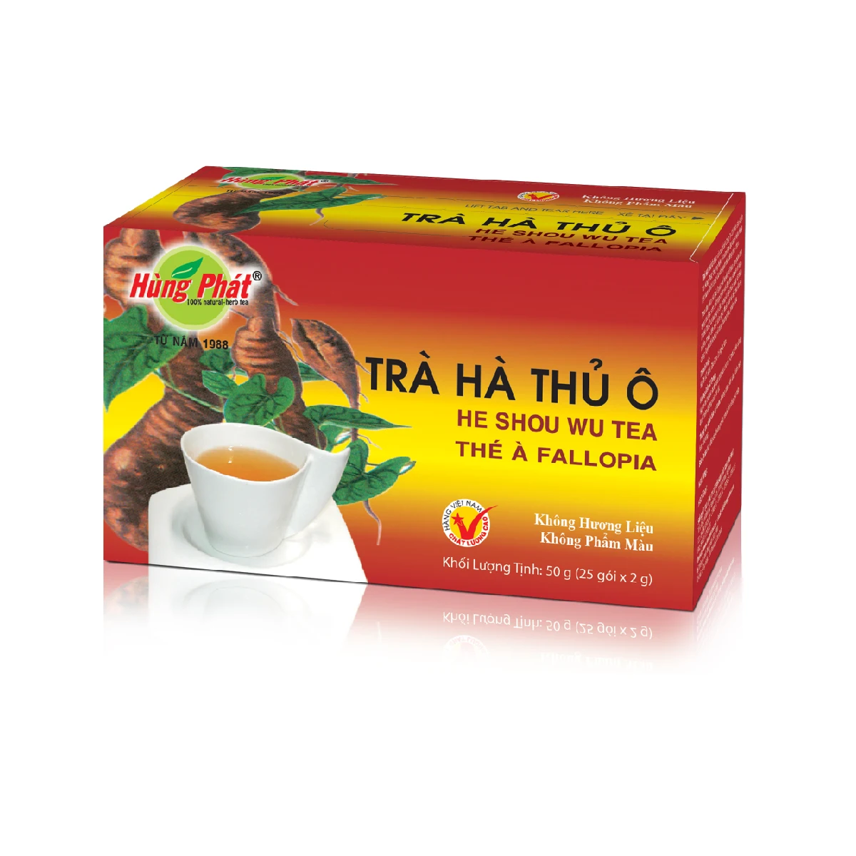 He Shou Wu Tea Flavored Herbal  Packed in Paper Health Tea Slimming Tea Approved  ISO and HACCP