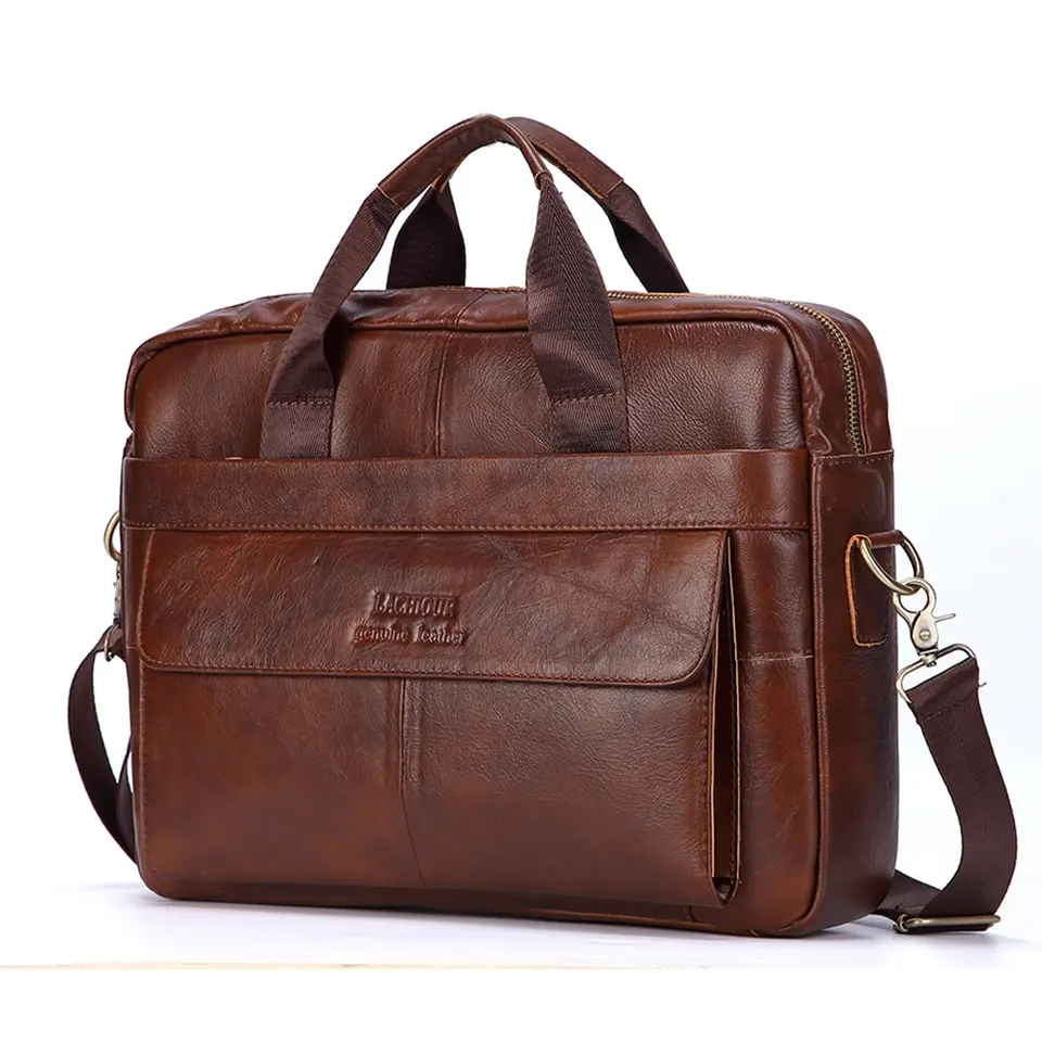 Genuine Leather Buffalo Cow Ox Polished Handmade Unique Laptop Office Bags Wholesale Exporter Manufacturer in India