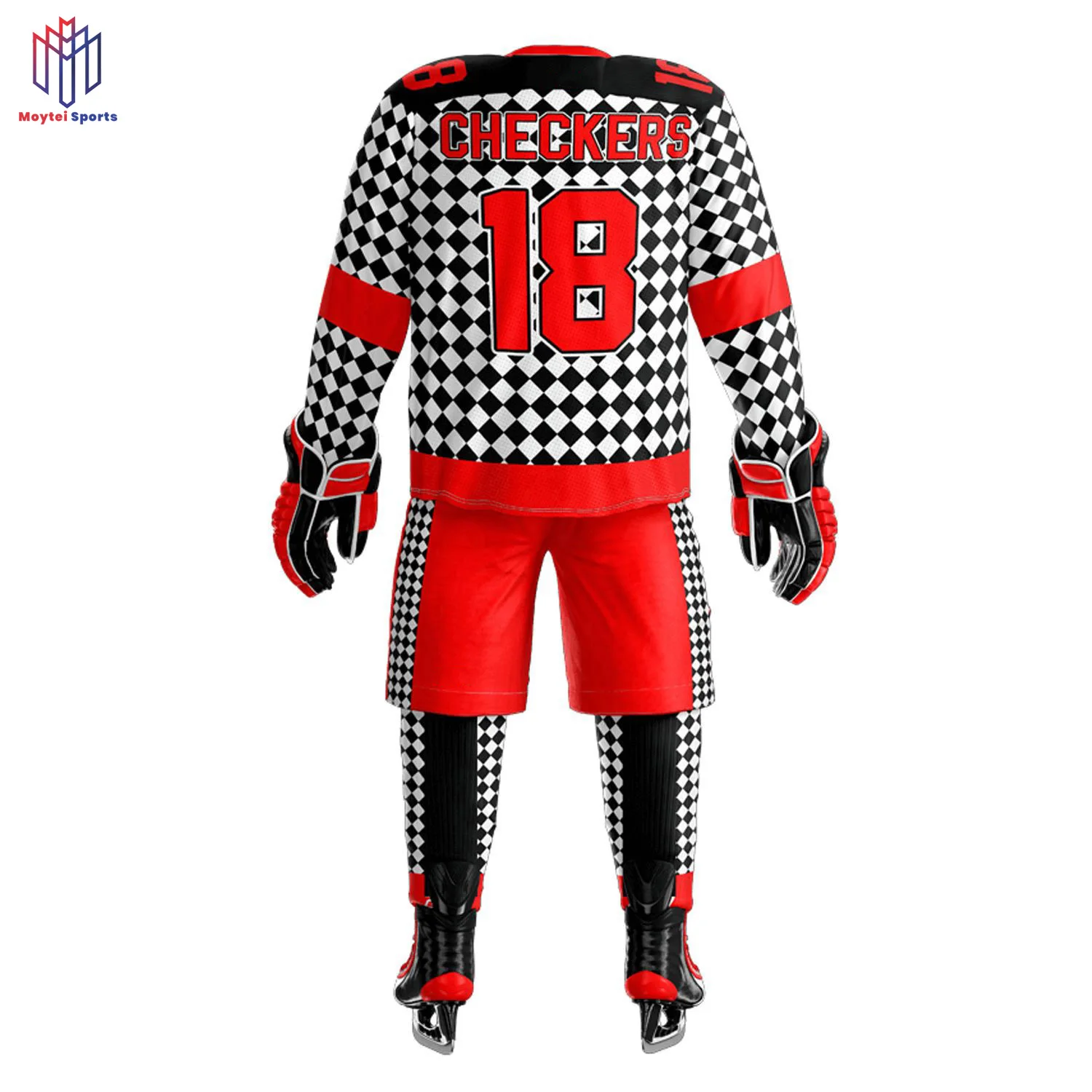 2021 Top Quality 100% Polyester Team Breathable Field Hockey Jersey Men Sublimation Ice Hockey Uniform