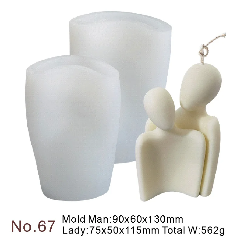 Silicone Candle Mold Creative Family Couple Hug Candle Mould DIY Fragrant Soap Making Mold Home Crafts Portrait Decoration