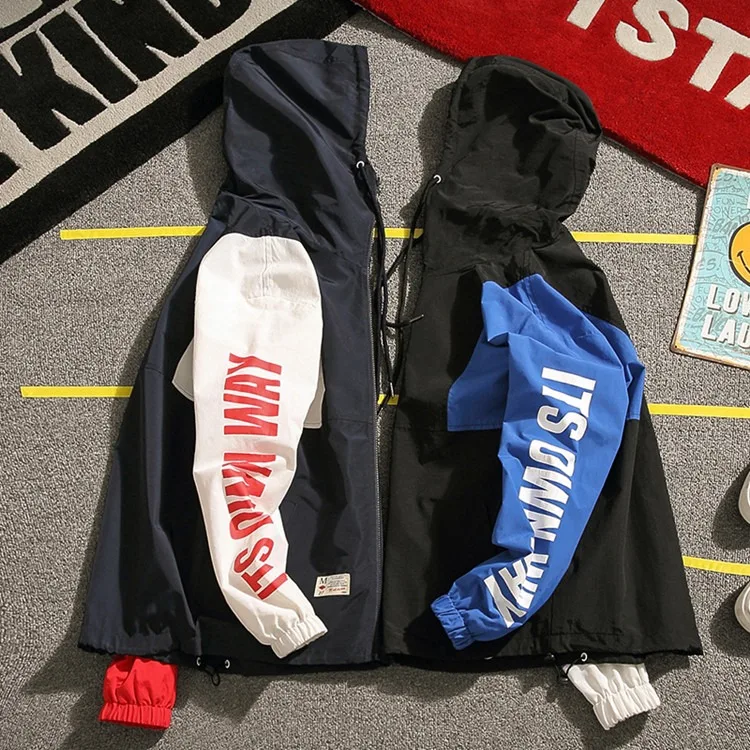 Waterproof Outdoor Hoodie Windbreaker Pullover Jacket Soft Clothing Casual Plain OEM Pockets Spring Shell SKL Technics Item Time