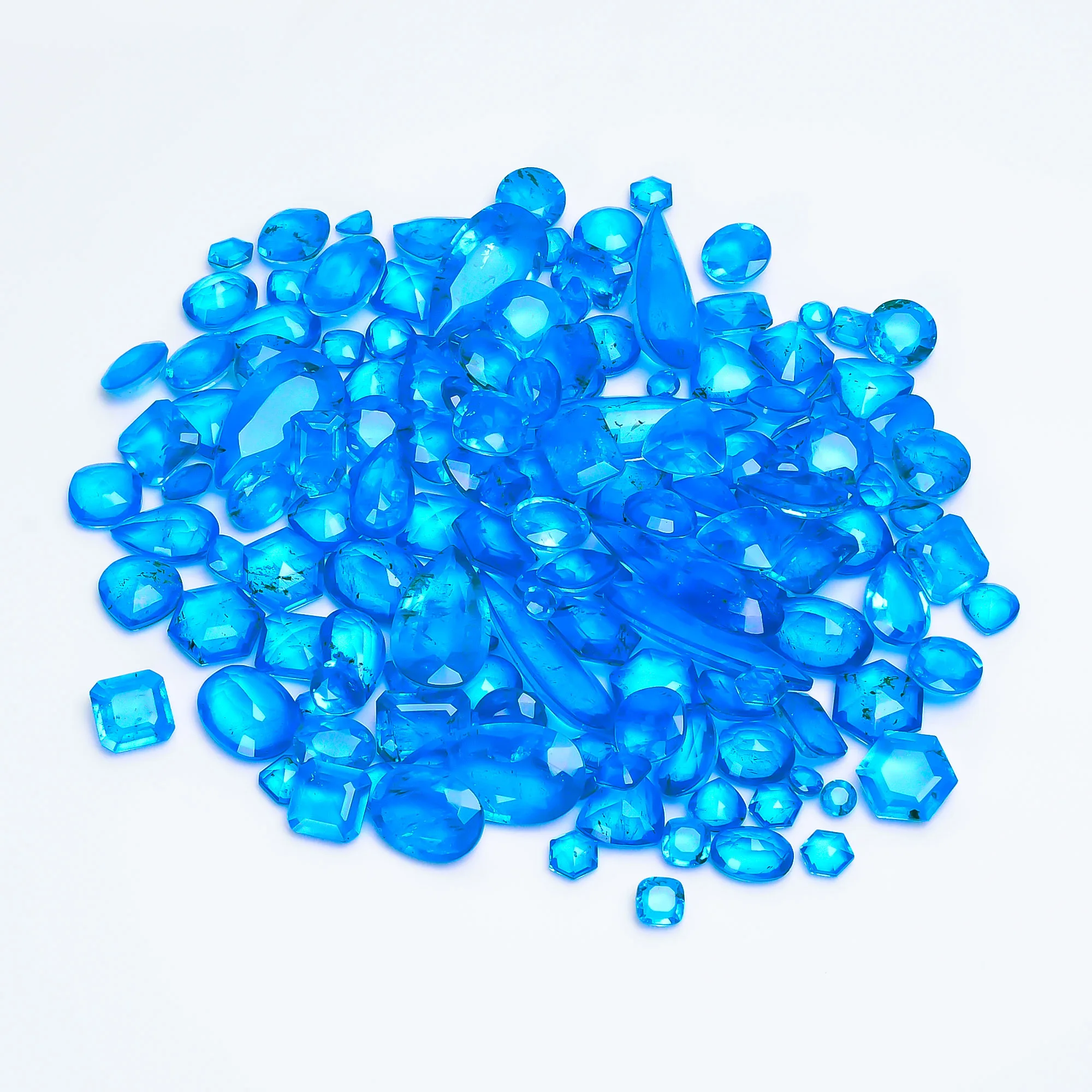 
top supplier quality Doublet blue sapphire stone Pear oval heart cushion radiant square fancy cut gemstone 