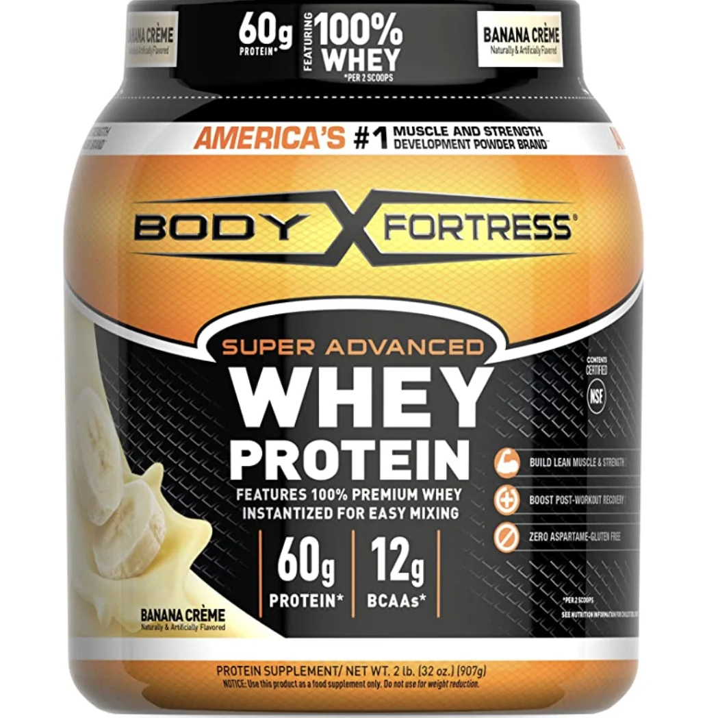 Суперпродвинутый сывороточный протеиновый порошок Body Fortress без глютена выберите свой аромат
