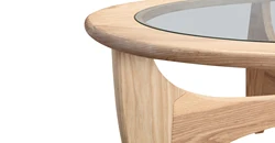 Premium Quality Classic Modern Furniture Oval Glass Top Coffee Table for Wholesale Purchase