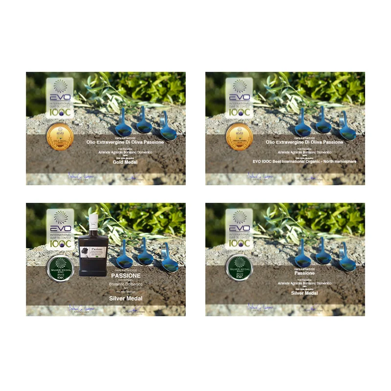 OEM organic  extravirgin olive oil 500 cl bottle with Spicy intensity and barely noticeable bitter not