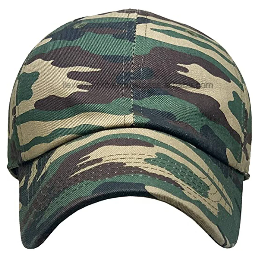 Wholesale 5 Panel Structured Snap Back Buckle Custom Design 3D Embroidery Logo Camo Baseball Hats Caps
