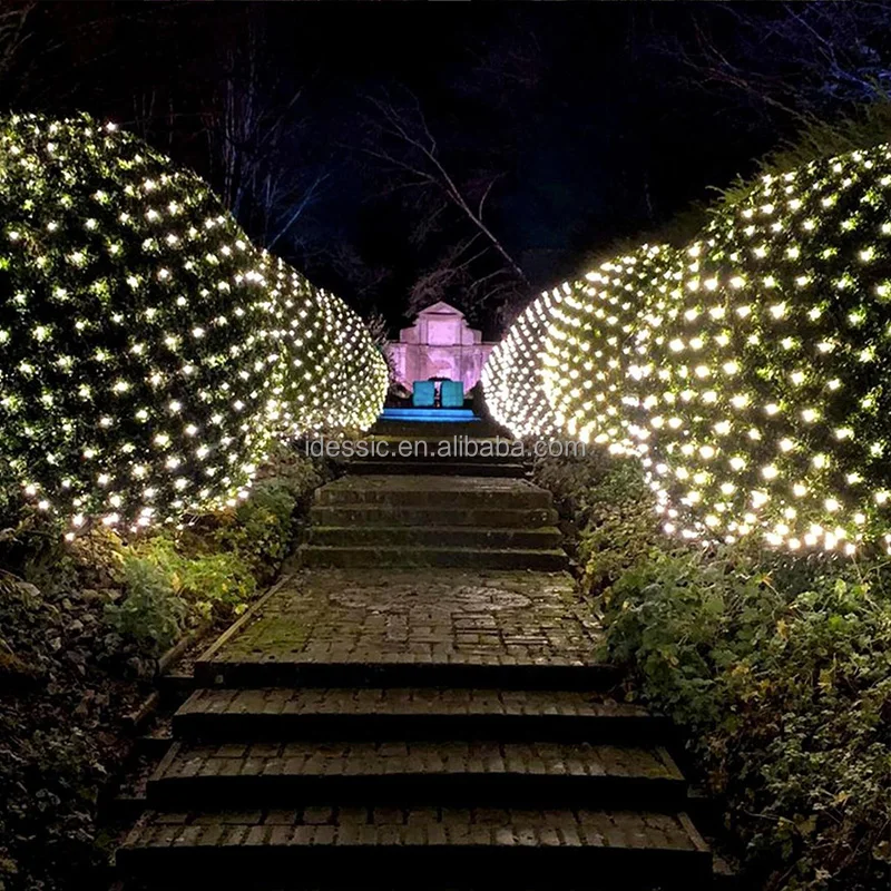 Connectable LED fariy lights net string lights decoration for parties warm white cool white multi color for outdoor
