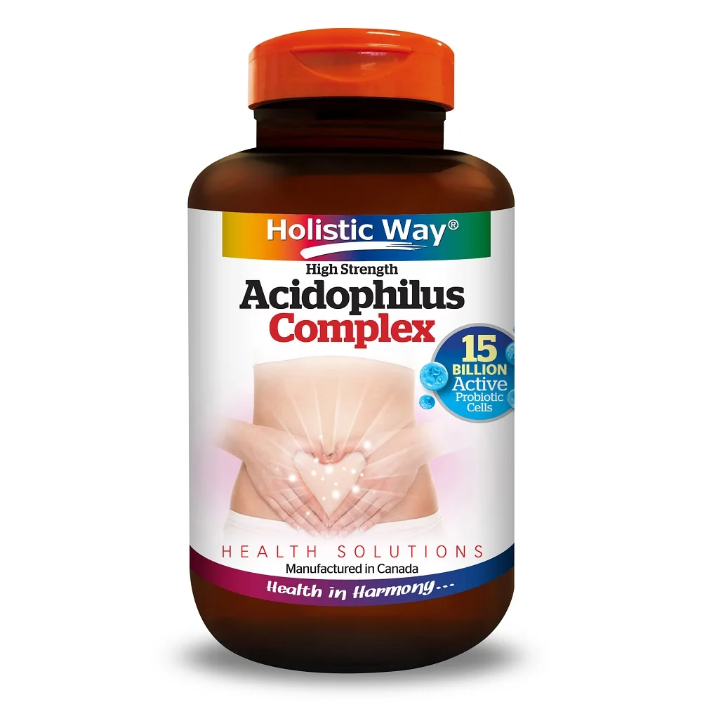 
Herbal Supplements Improve Gastrointestinal Holistic Way Acidophilus Complex 15 Billion (30 Vegetarian Capsules) 
